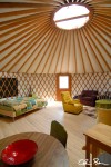 Ample room inside the yurt.