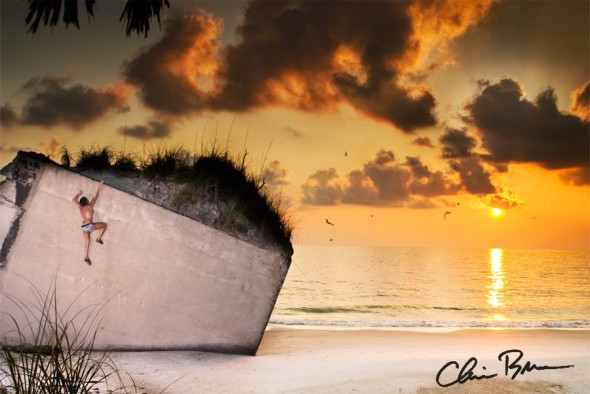 Egmont Key sunset bouldering